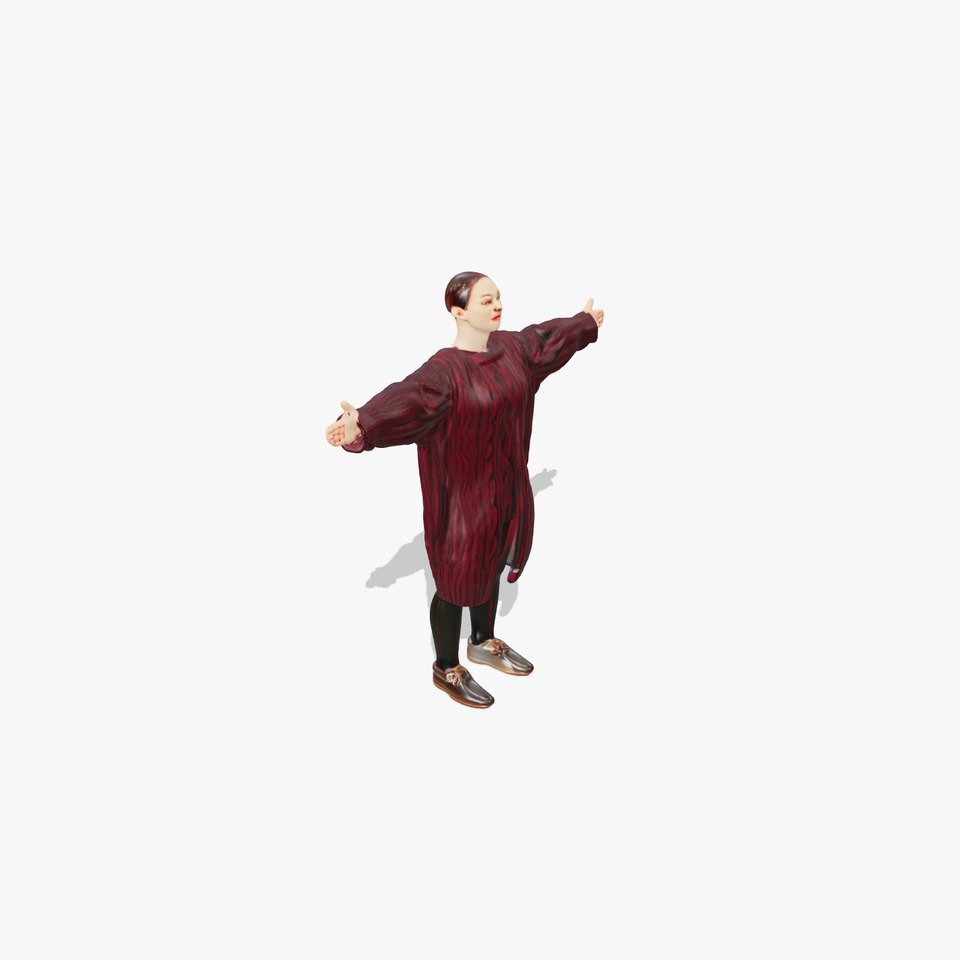 Burgundy Knit Sweater model pack